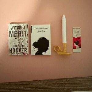 Mini Brands Books - Without Merit, Jane Eyre Book and Bookmark Set with Candle